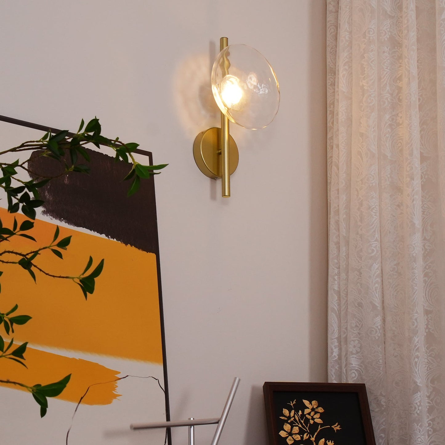 Zeno | Round Ceto Glass Wall Light