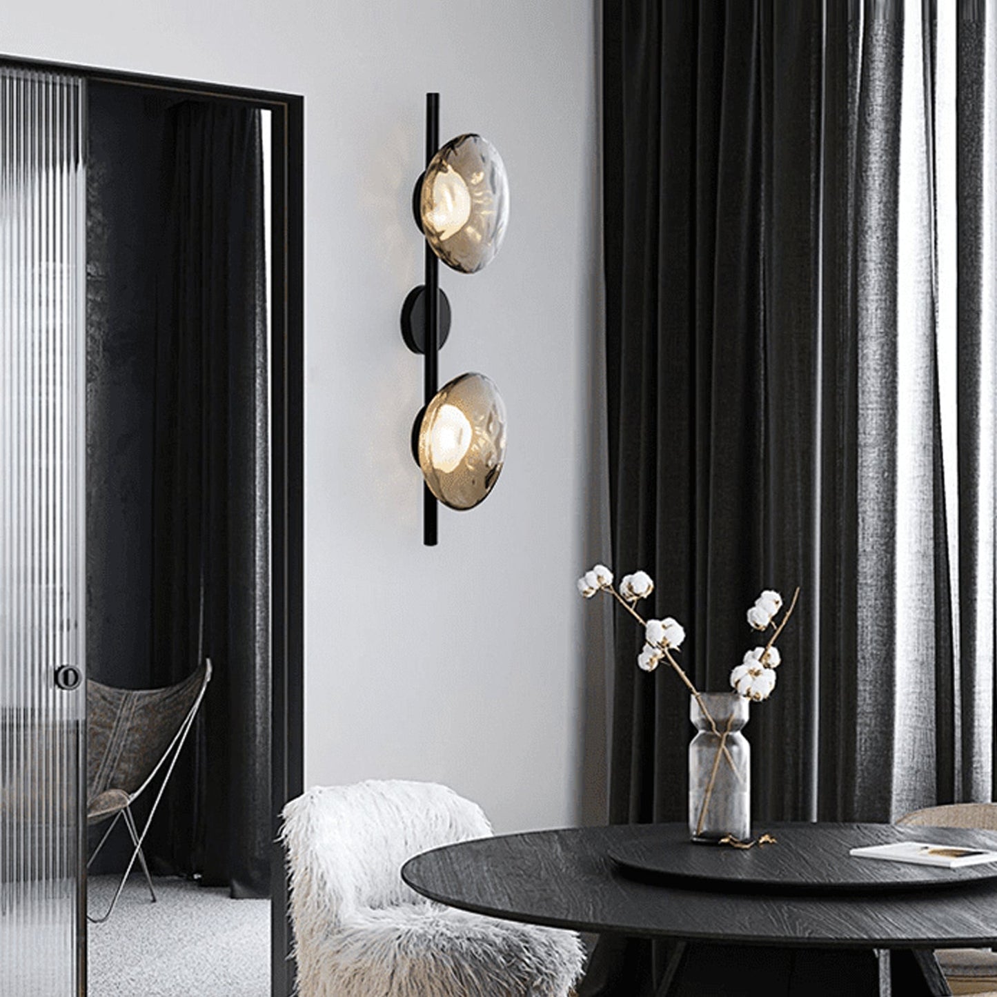 Zeno | Round Ceto Glass Wall Light