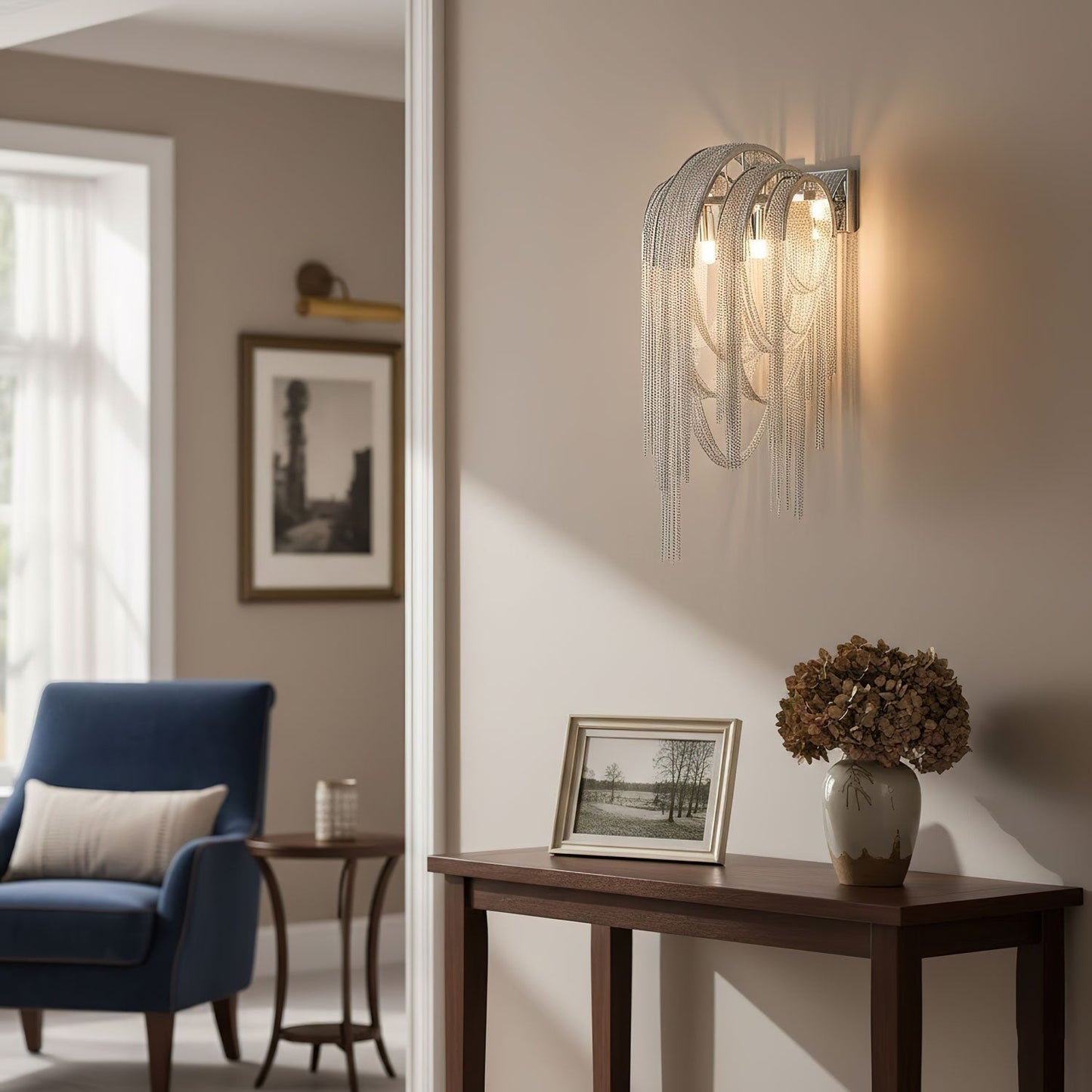 Mila | Wall Lamp Tassel Chain Classic for Living Room