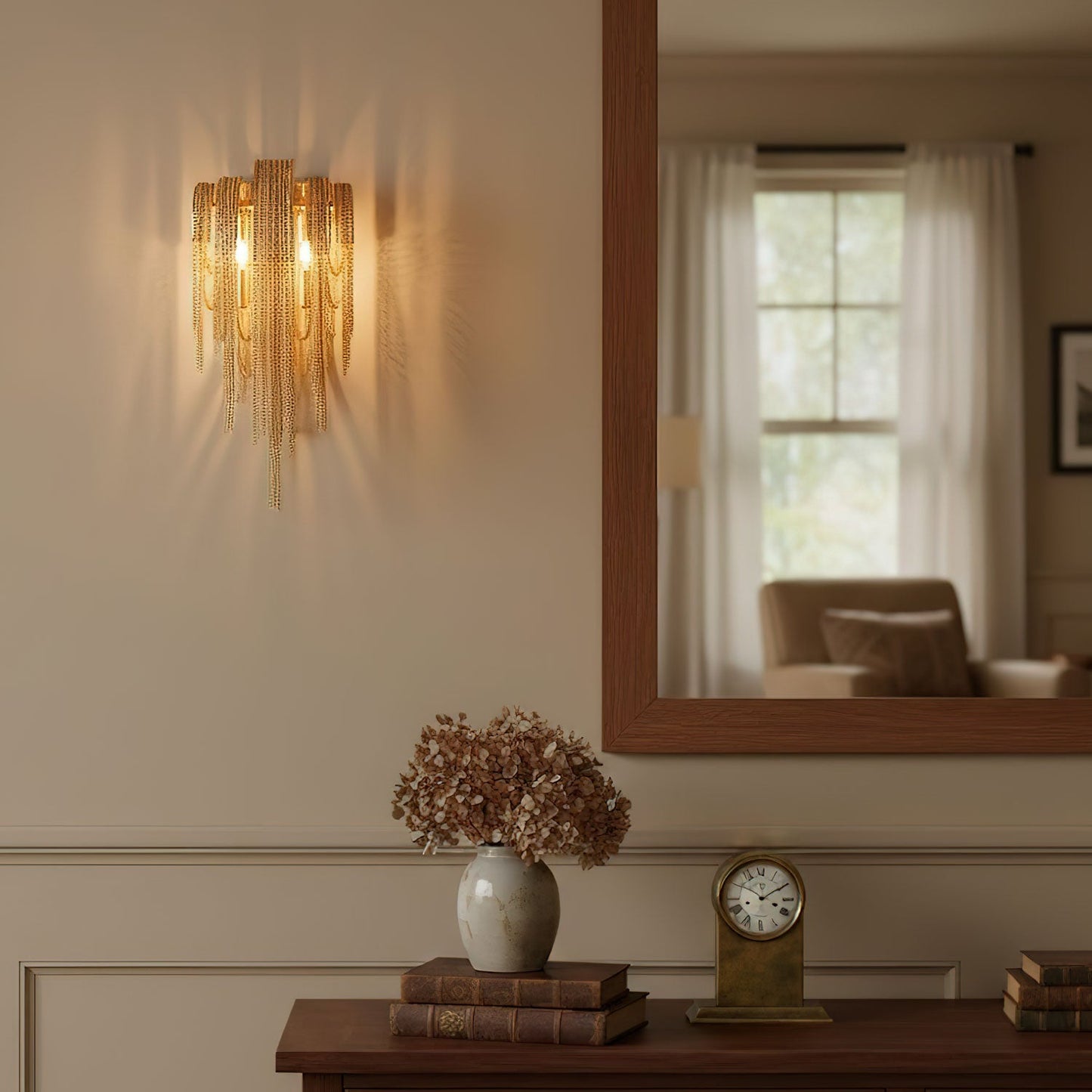 Mila | Wall Lamp Tassel Chain Classic for Living Room