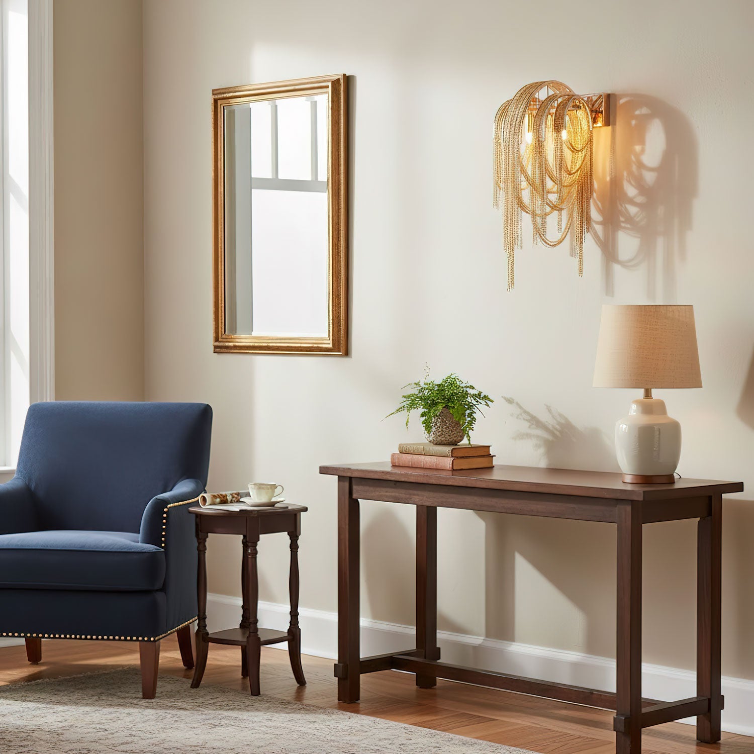 Mila | Wall Lamp Tassel Chain Classic for Living Room