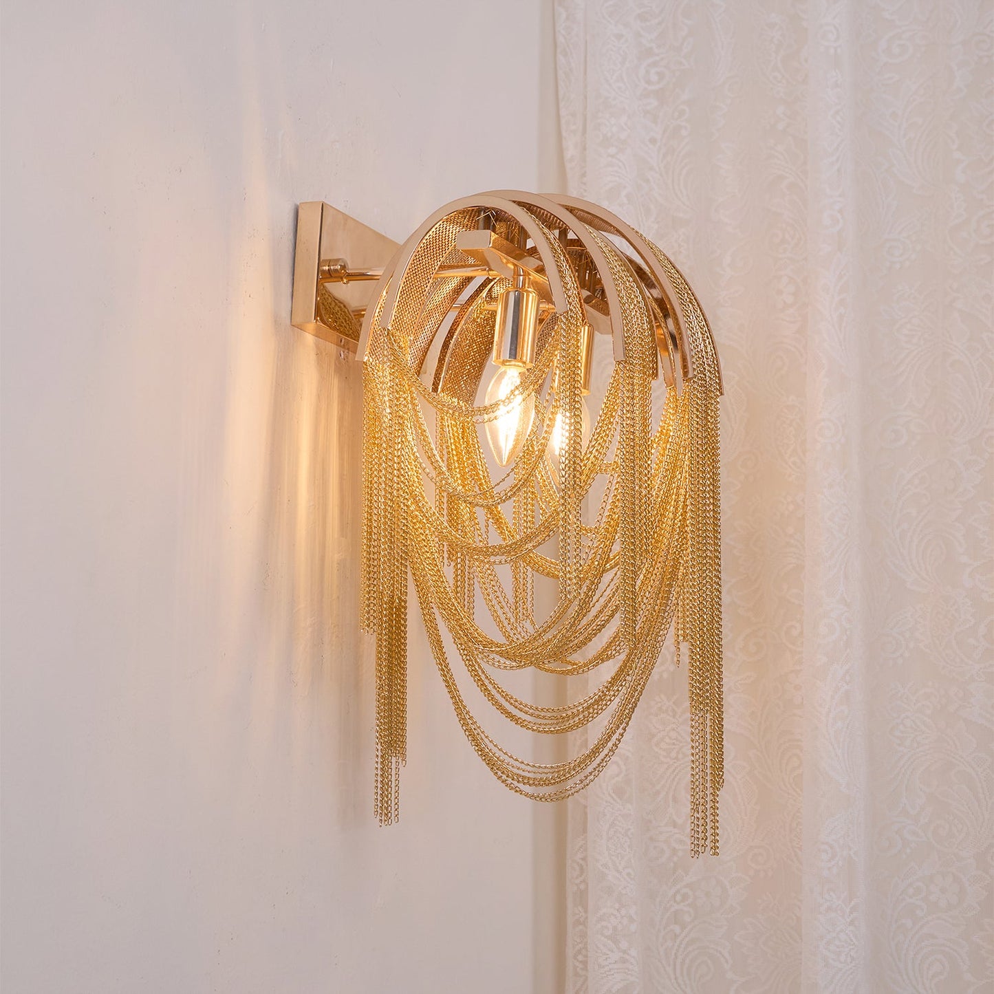 Mila | Wall Lamp Tassel Chain Classic for Living Room