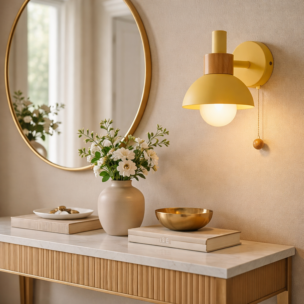 Elley | Globe Single Bulb Colorful Hardwired Wall Light Scone