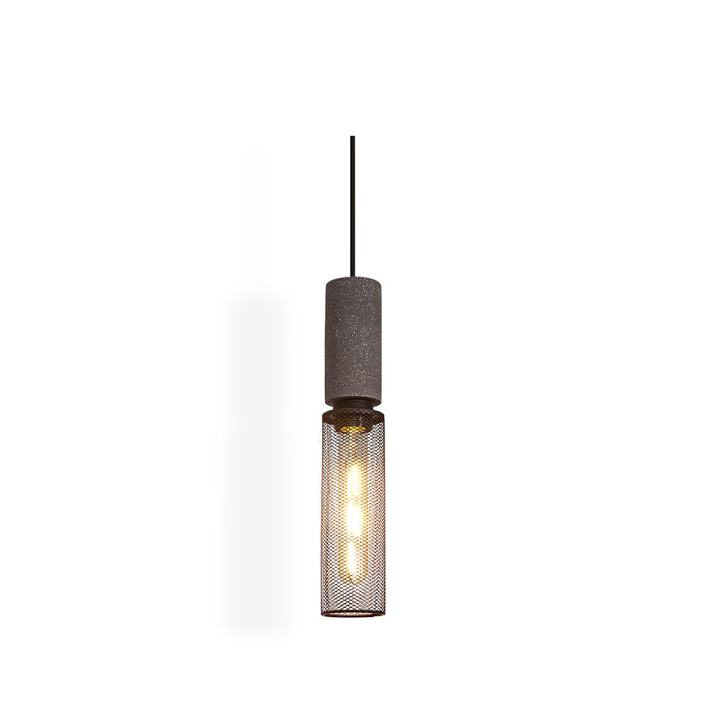Luxara | Cement Cylinder Pendant for Modern Home Lighting Fixture