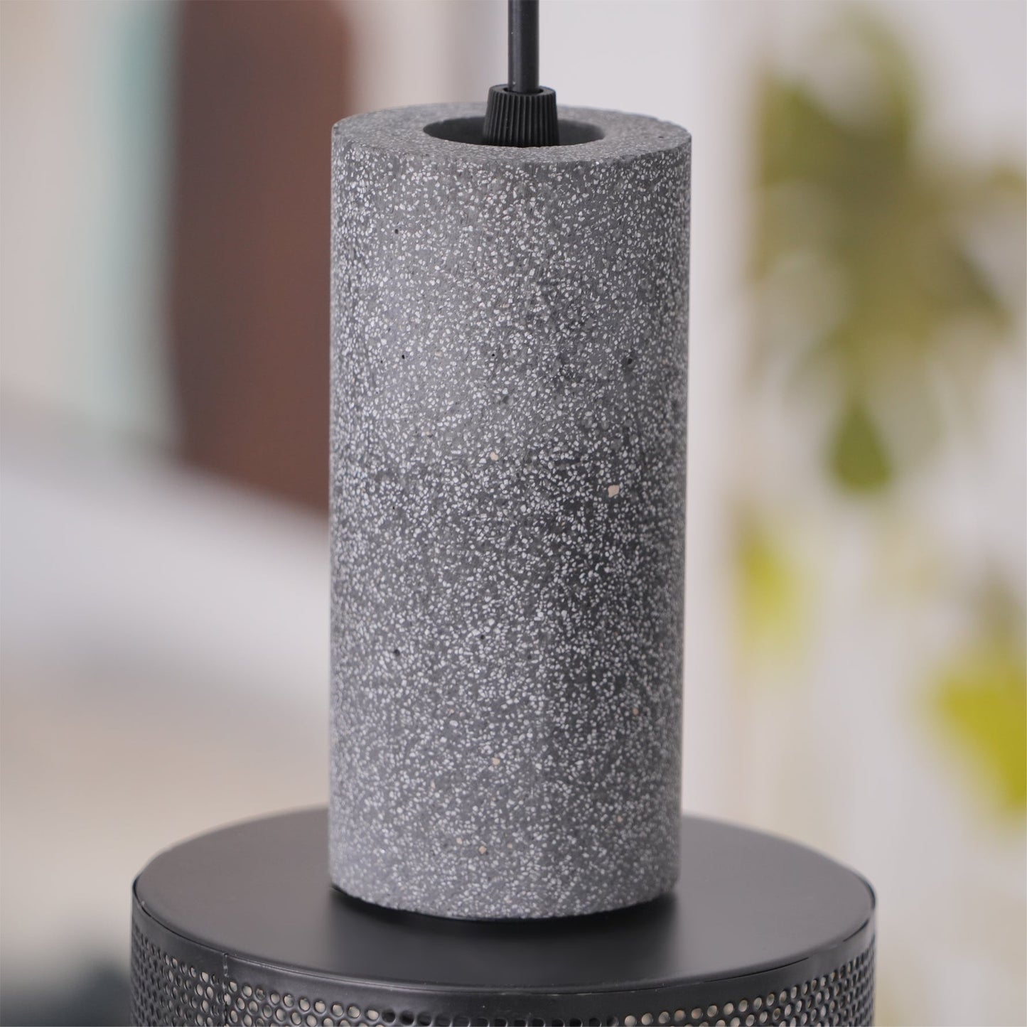 Luxara | Cement Cylinder Pendant for Modern Home Lighting Fixture