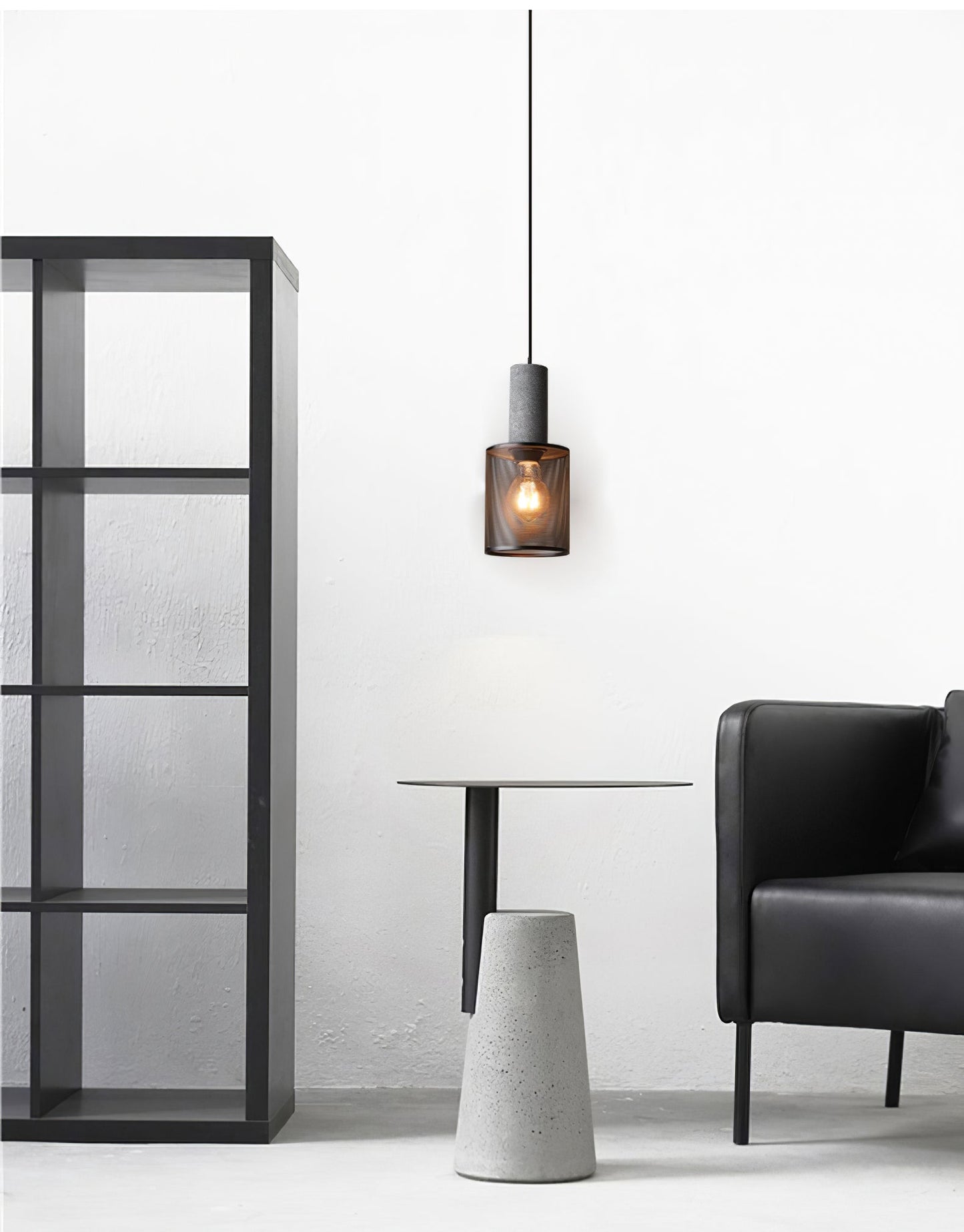 Luxara | Cement Cylinder Pendant for Modern Home Lighting Fixture
