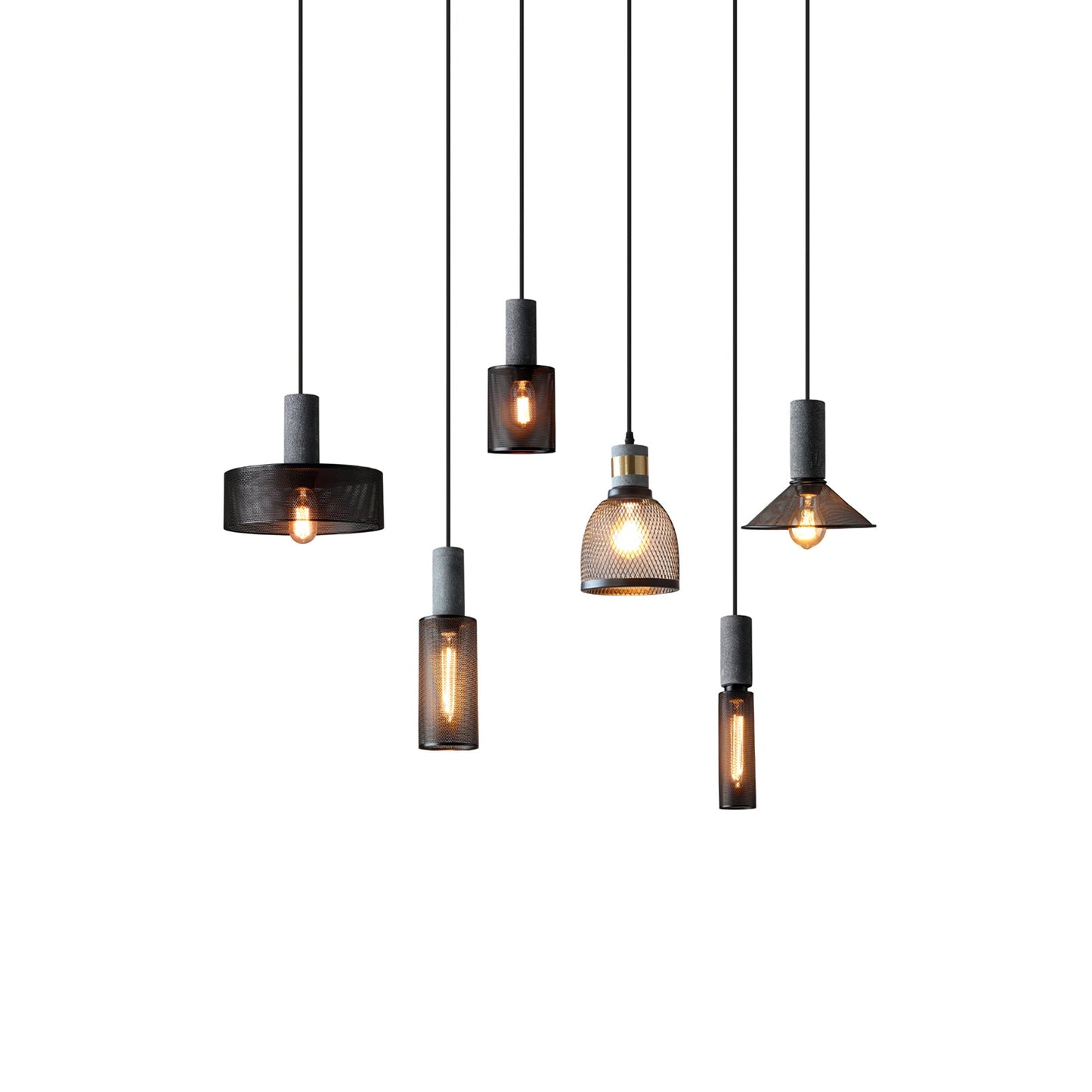 Luxara | Cement Cylinder Pendant for Modern Home Lighting Fixture