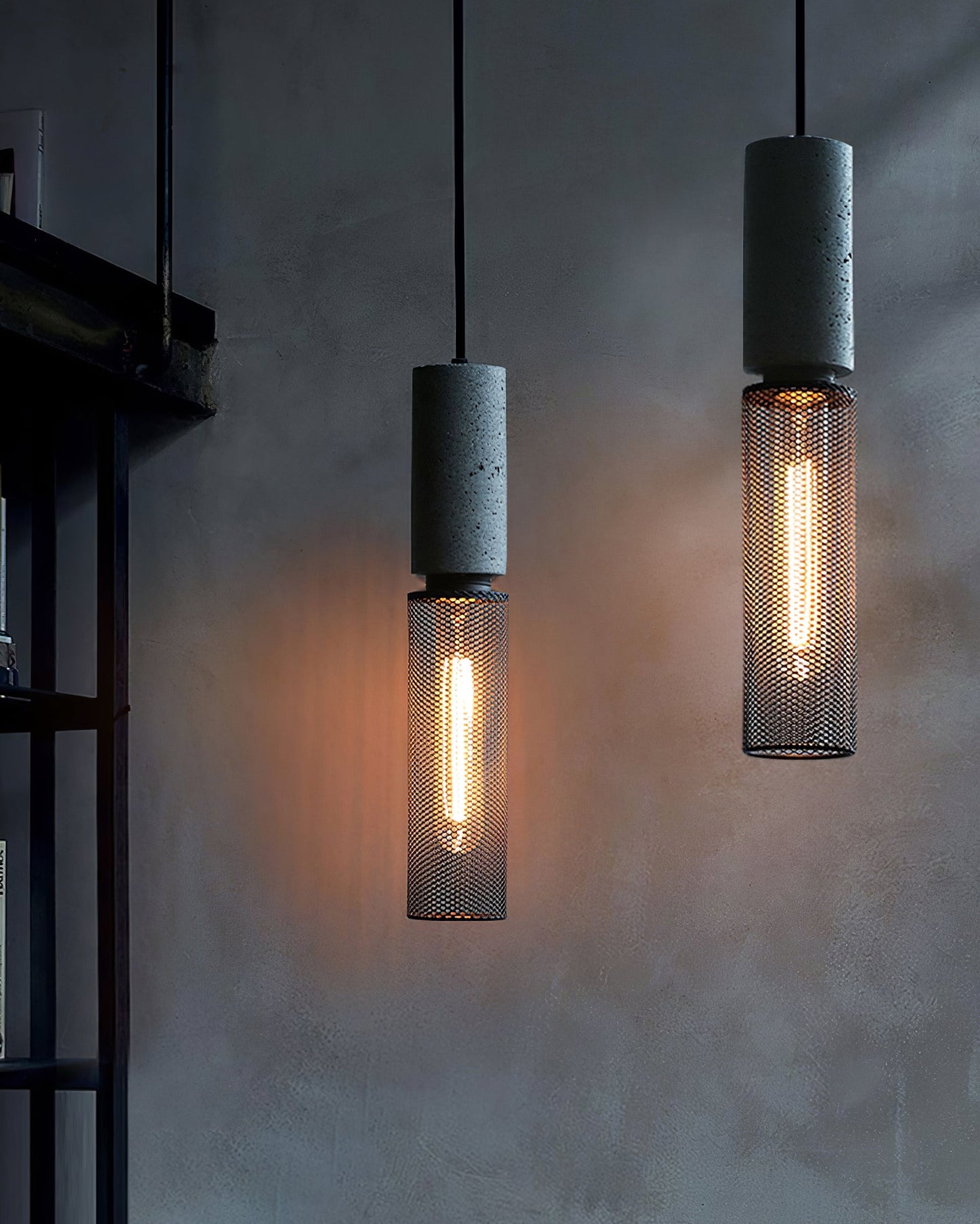 Luxara | Cement Cylinder Pendant for Modern Home Lighting Fixture