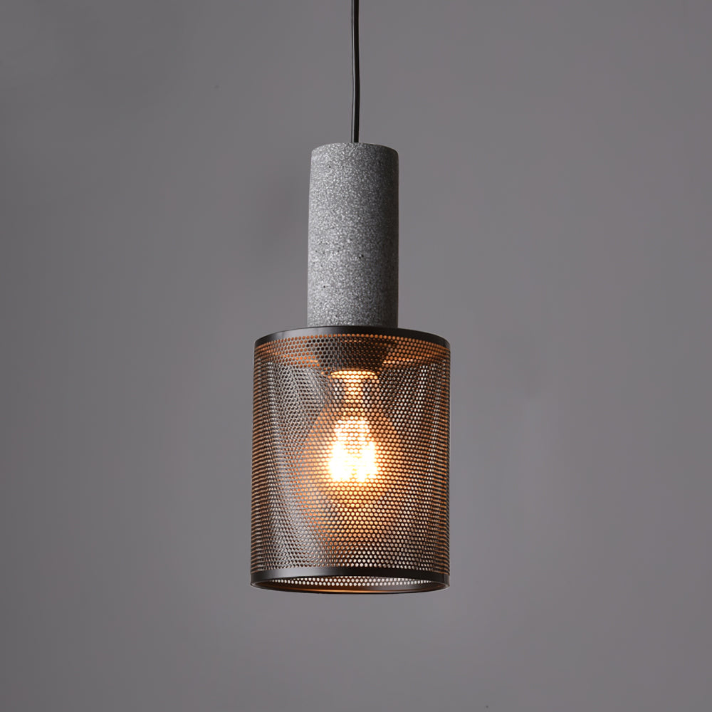 Luxara | Cement Cylinder Pendant for Modern Home Lighting Fixture