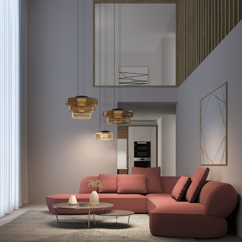 Xenor | Glass Pendant & Ceiling Light for Living Room