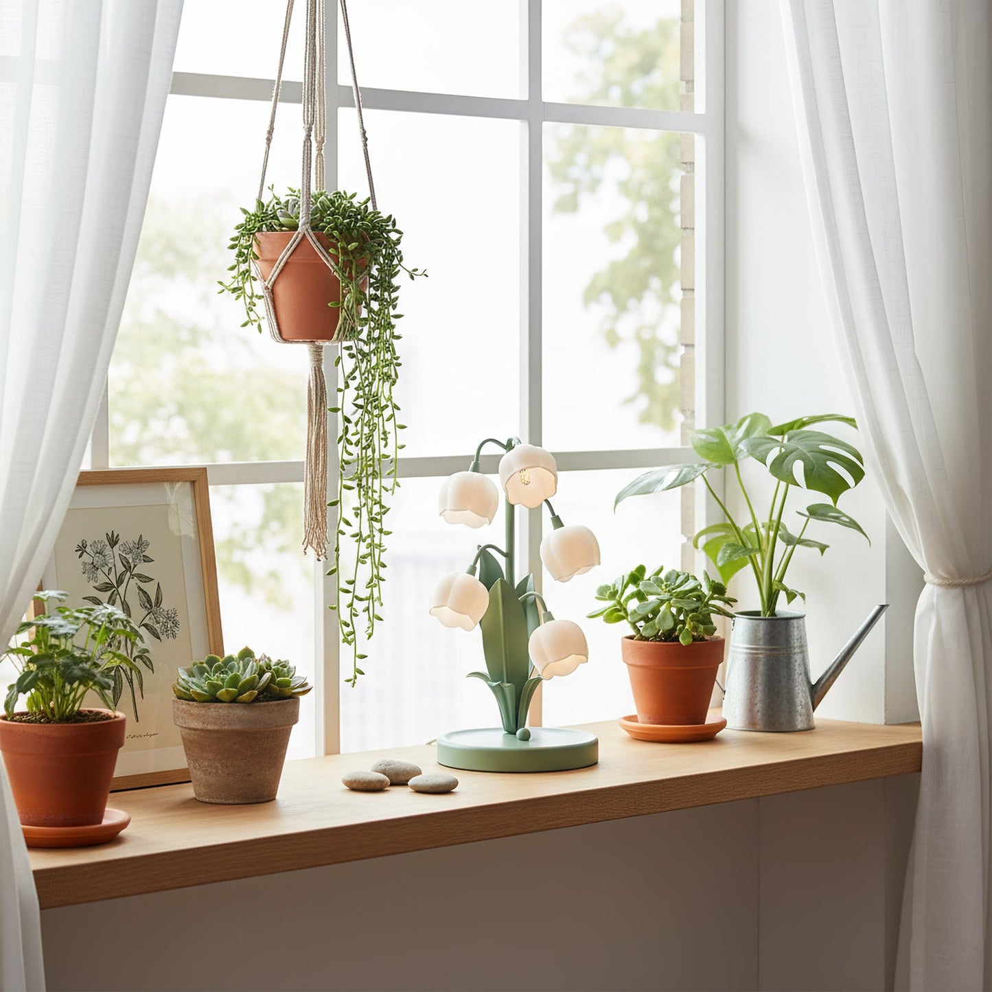 Twinkla | Contemporary Floral Orchid Accent Light for  Bedroom