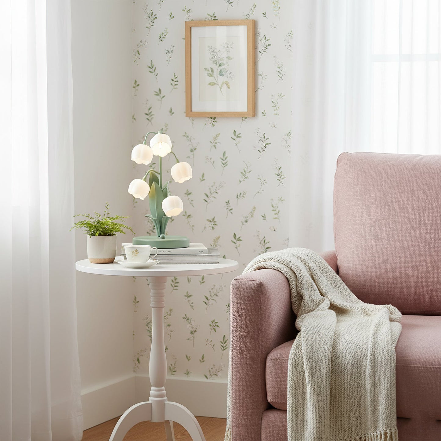 Twinkla | Contemporary Floral Orchid Accent Light for  Bedroom
