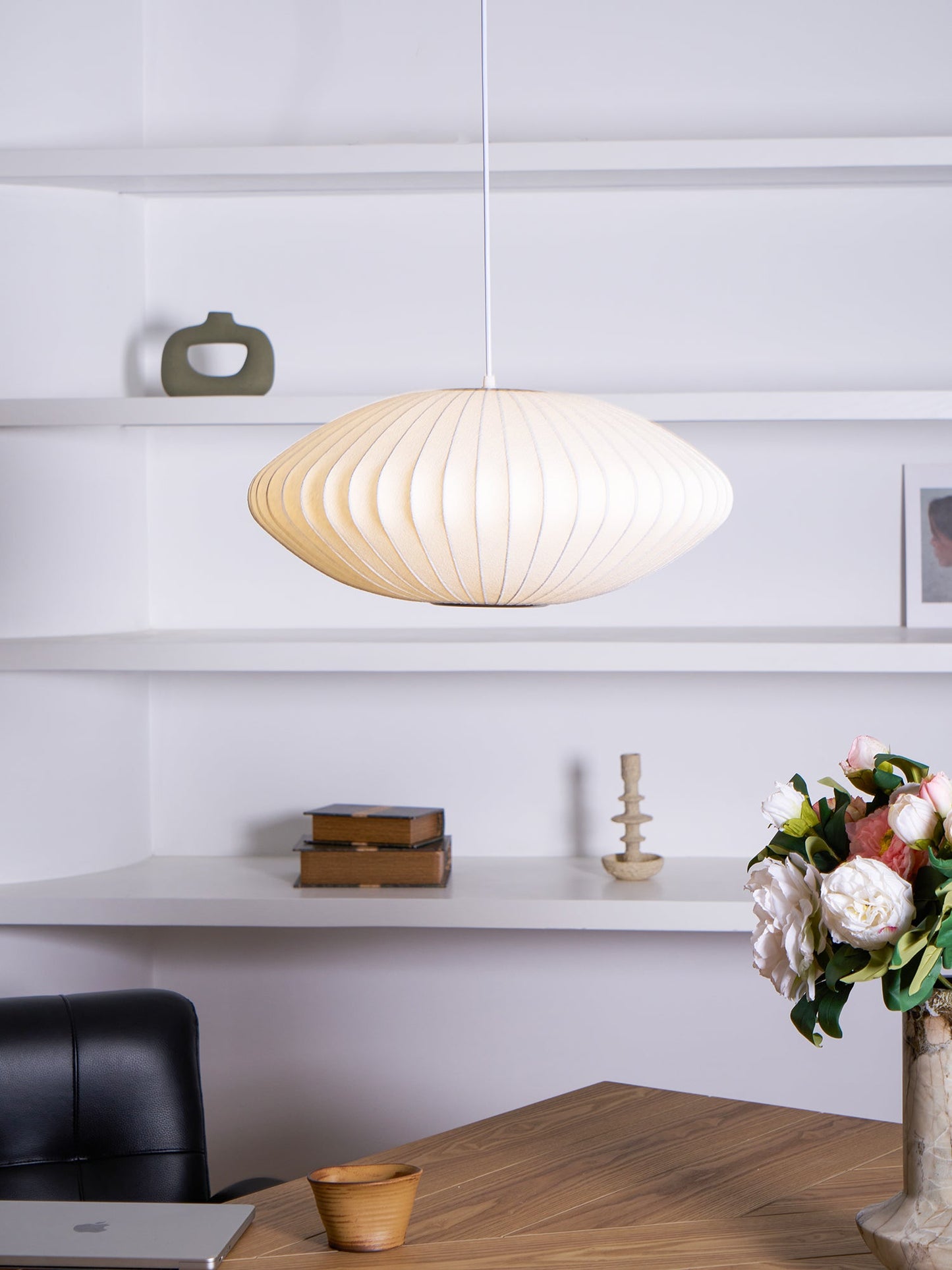 Nyla | Modern Glass Glow Pendant Light Living Room