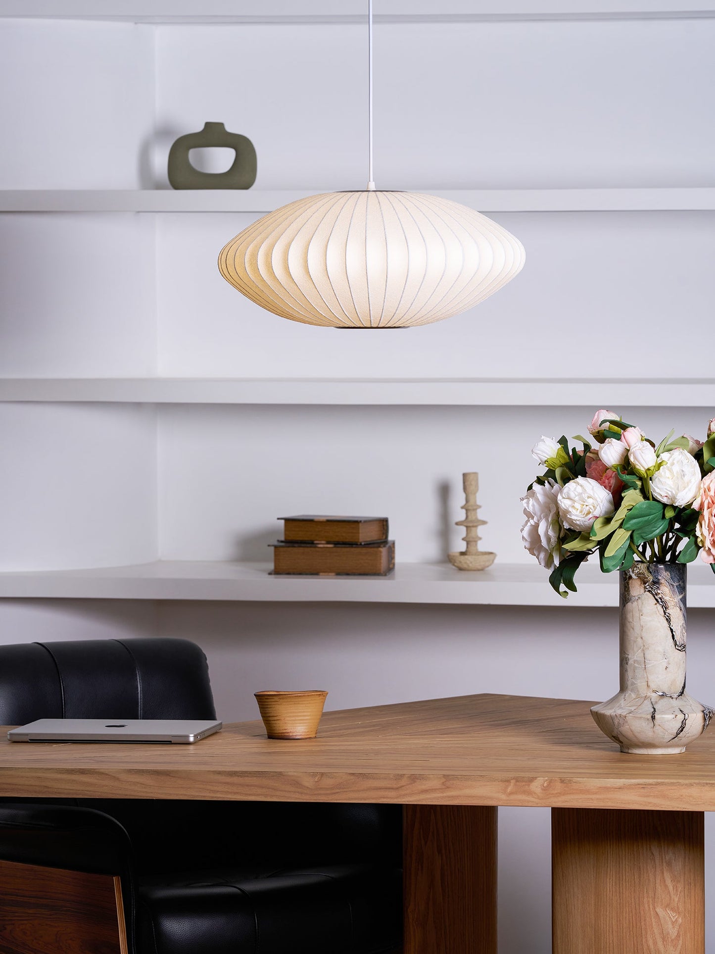 Nyla | Modern Glass Glow Pendant Light Living Room