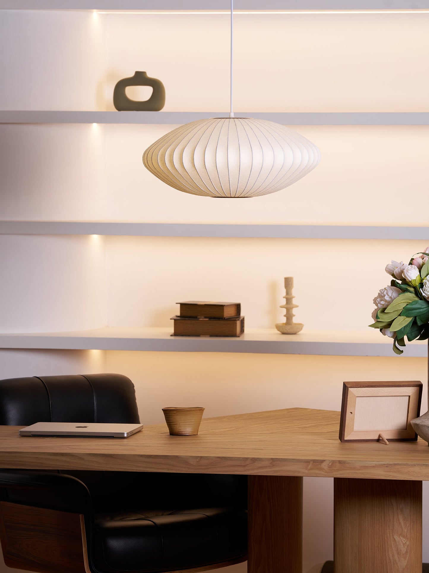 Nyla | Modern Glass Glow Pendant Light Living Room