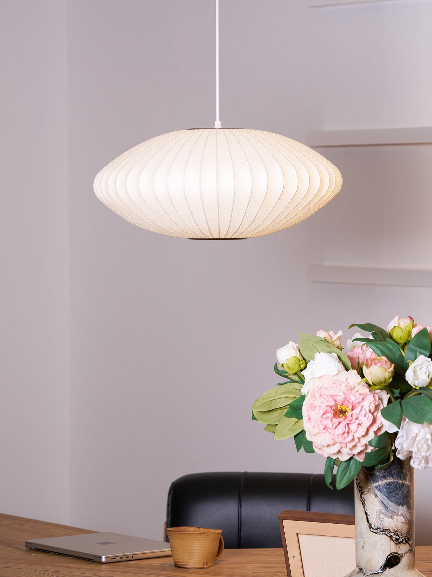 Nyla | Modern Glass Glow Pendant Light Living Room