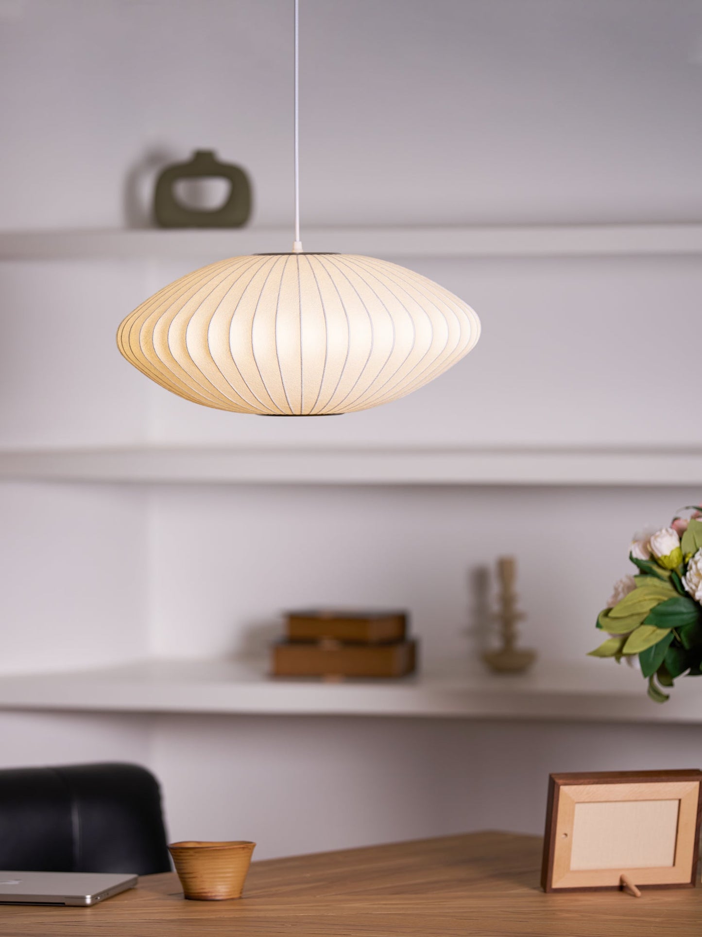 Nyla | Modern Glass Glow Pendant Light Living Room