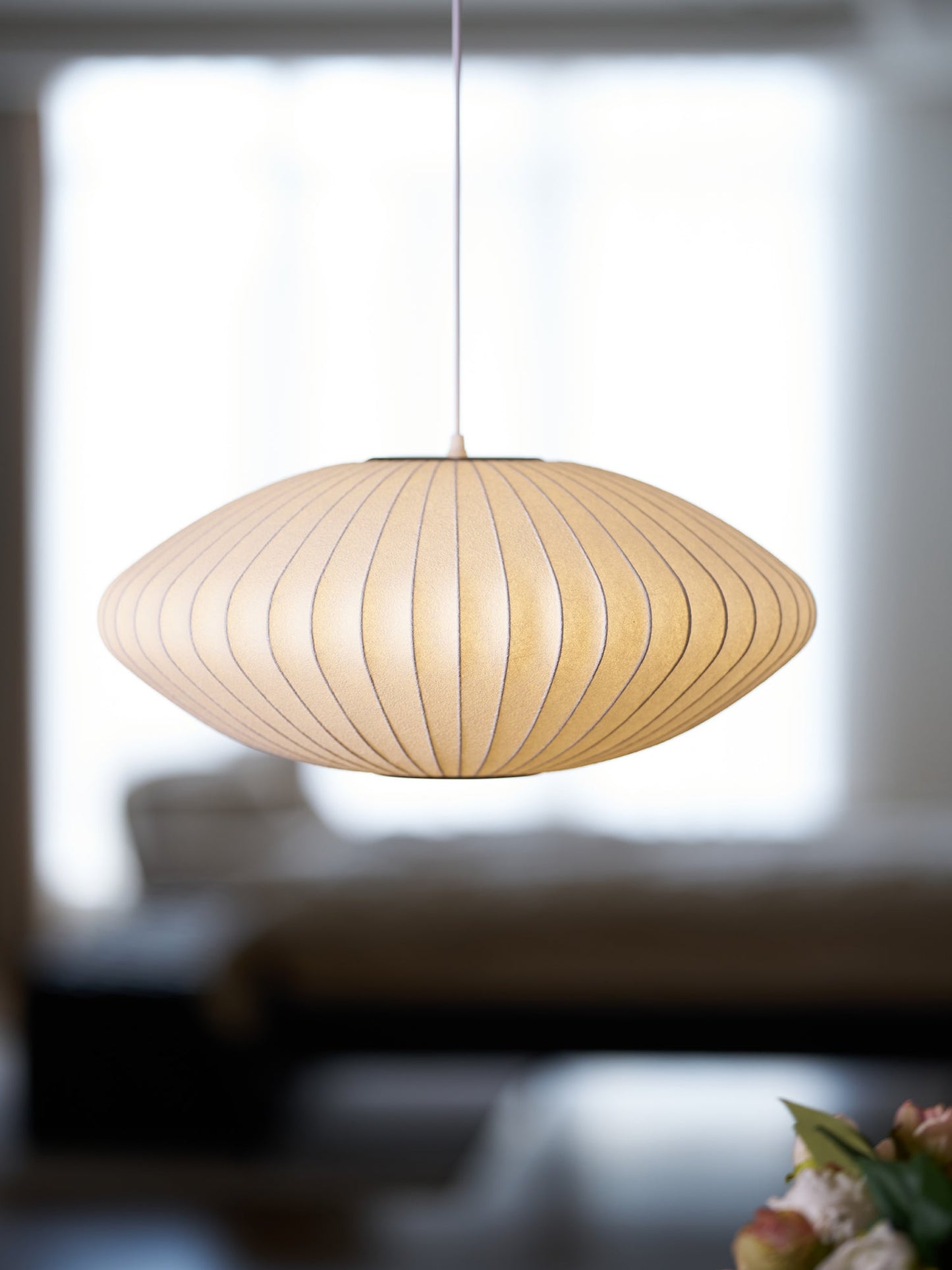 Nyla | Modern Glass Glow Pendant Light Living Room