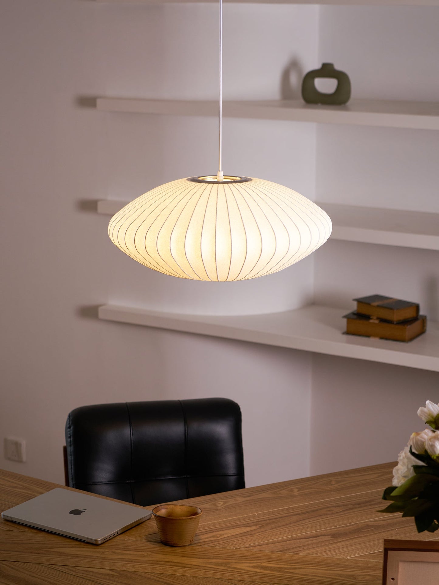 Nyla | Modern Glass Glow Pendant Light Living Room