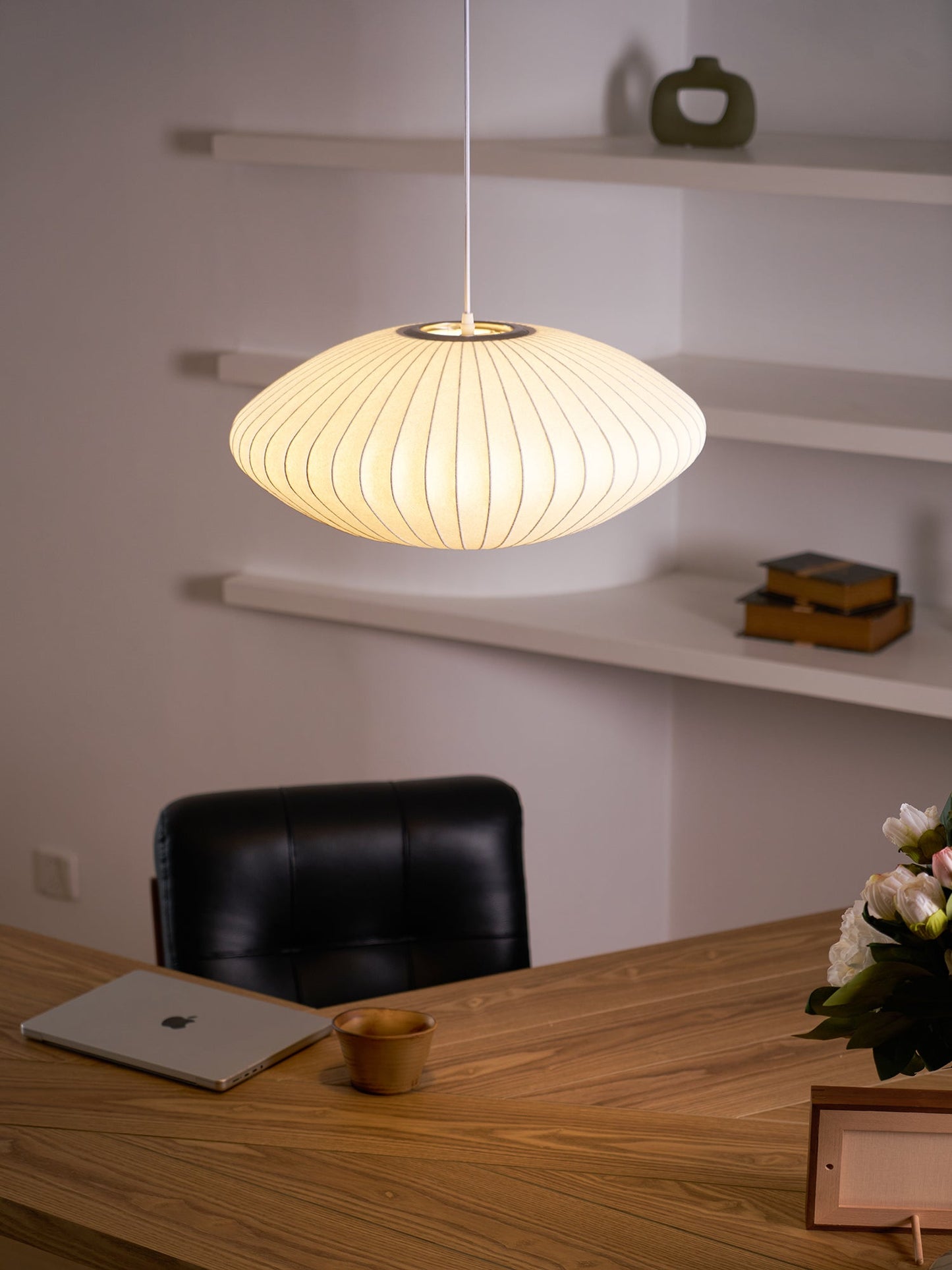 Nyla | Modern Glass Glow Pendant Light Living Room