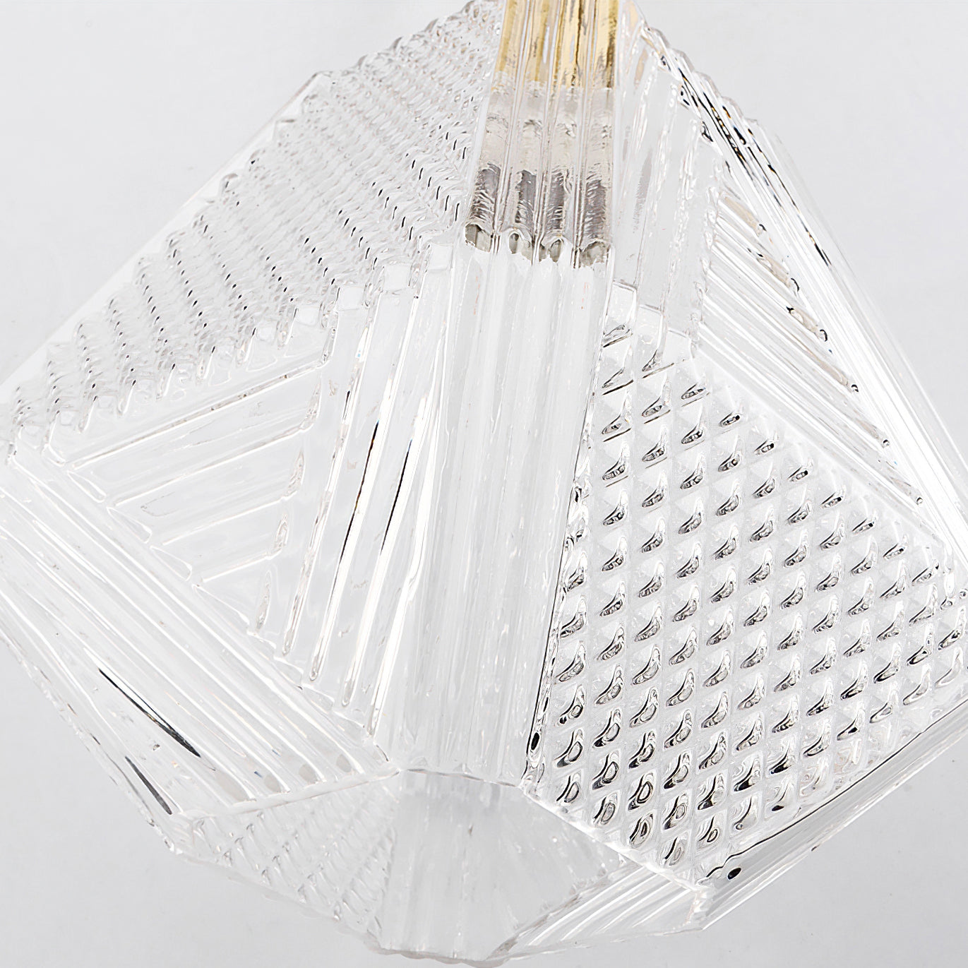 Aurevia | Diamond Cut Glass Brass Art Deco Pendant Light