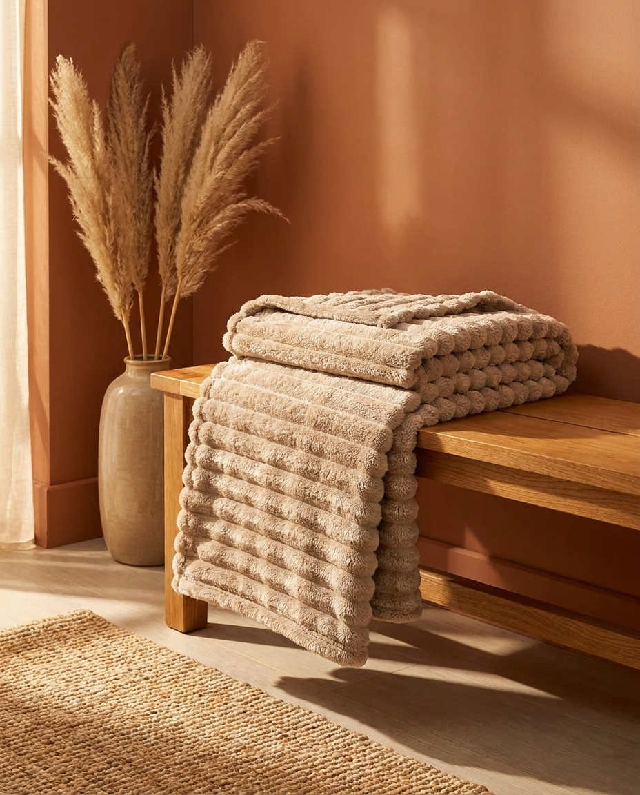 Soft Plush Fleece Blanket for Bed and Couch