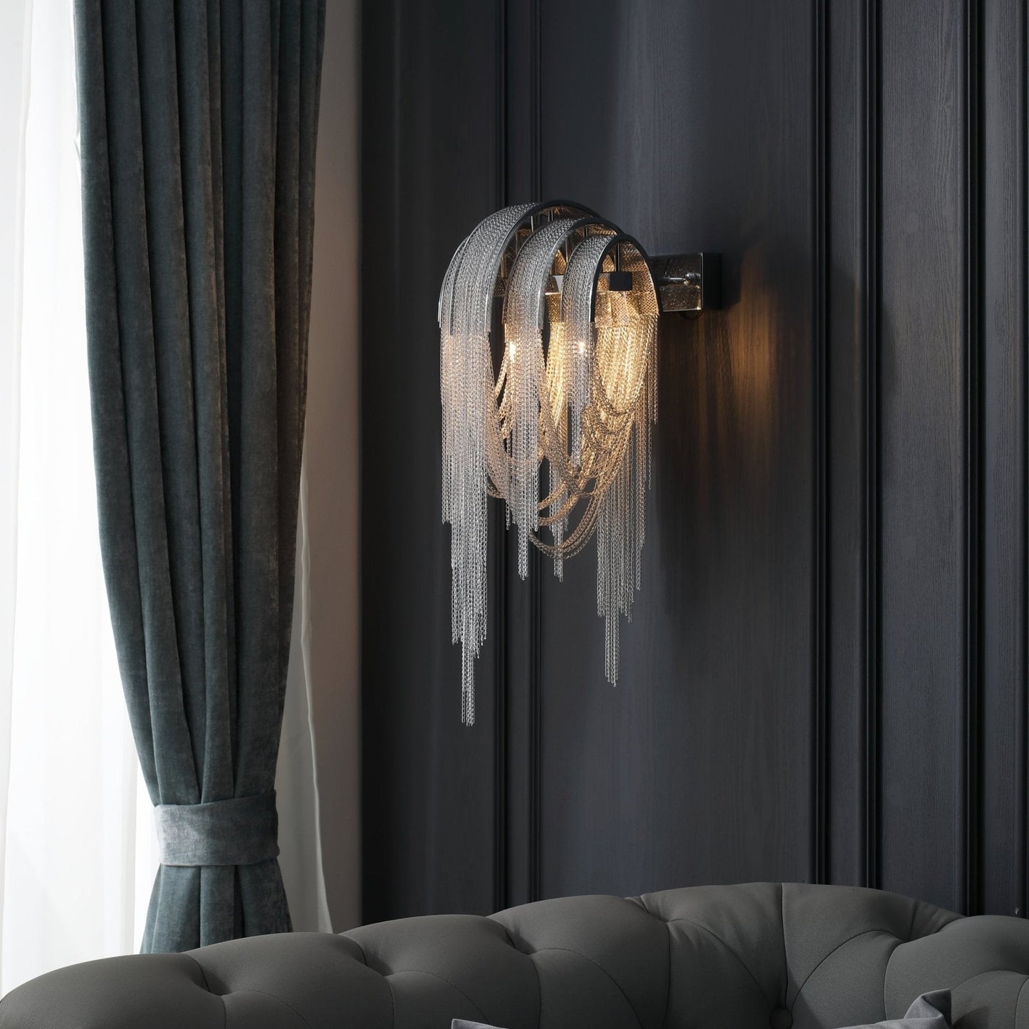 Mila | Wall Lamp Tassel Chain Classic for Living Room