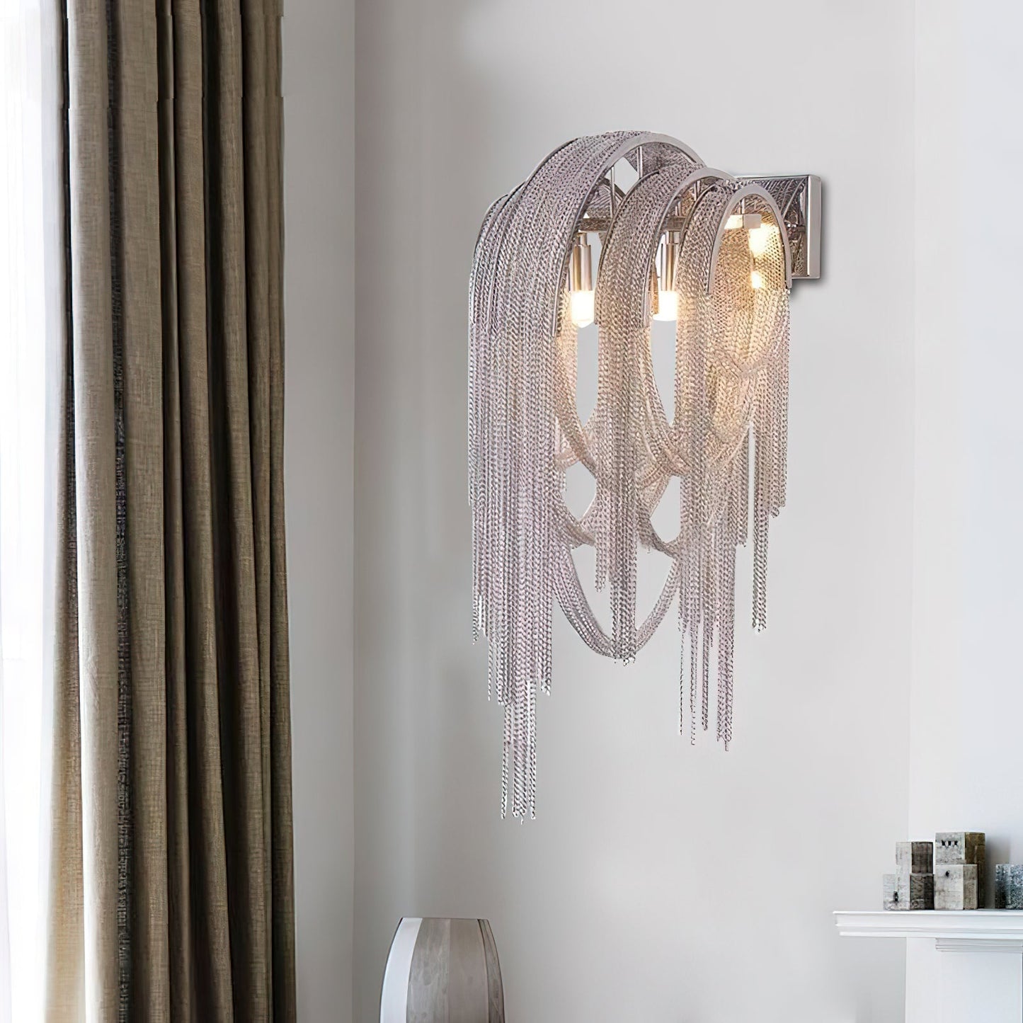 Mila | Wall Lamp Tassel Chain Classic for Living Room