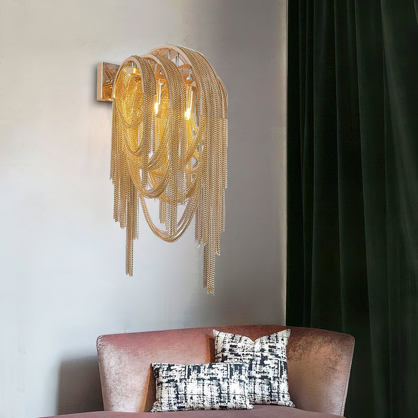 Mila | Wall Lamp Tassel Chain Classic for Living Room