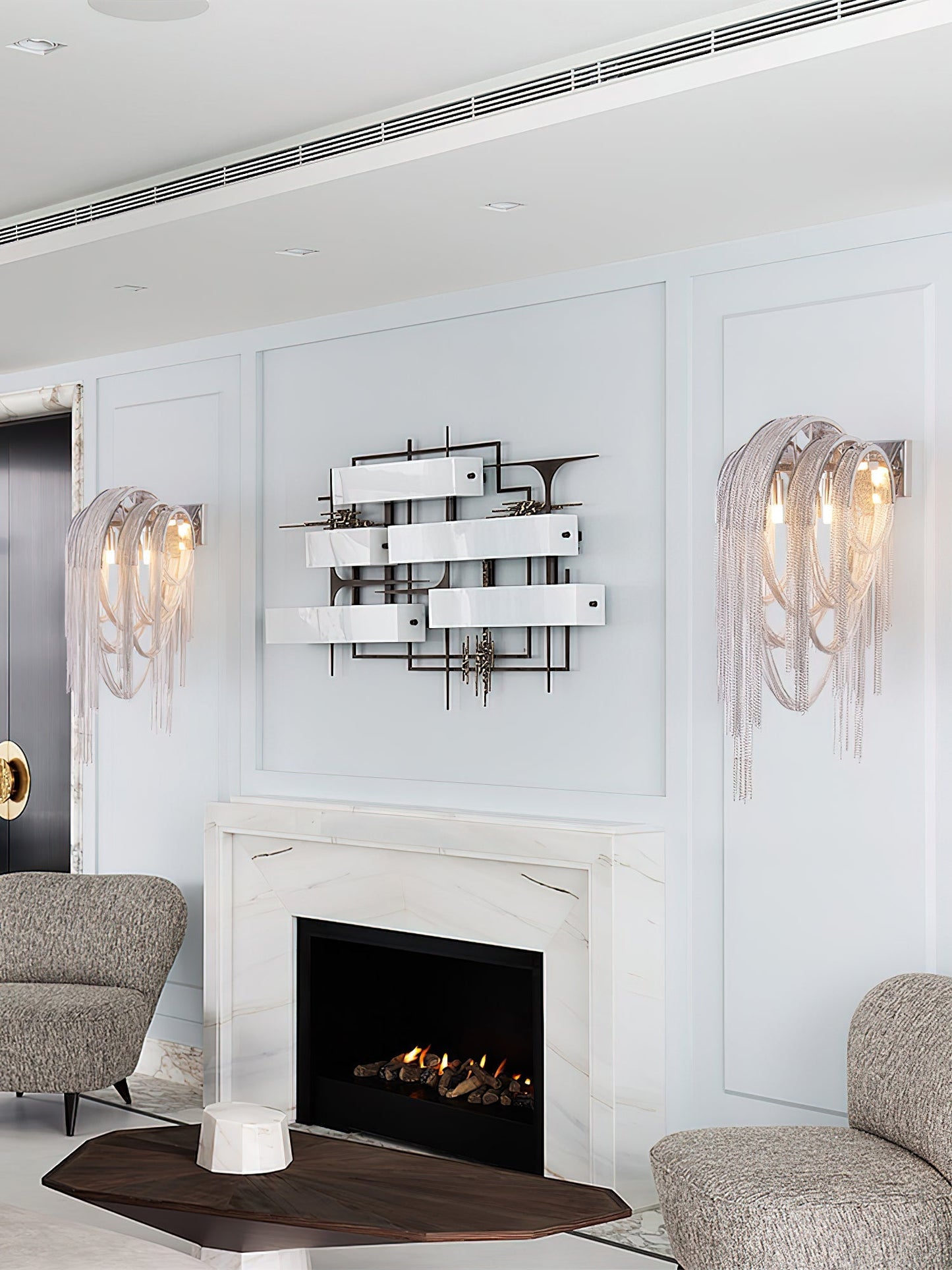 Mila | Wall Lamp Tassel Chain Classic for Living Room