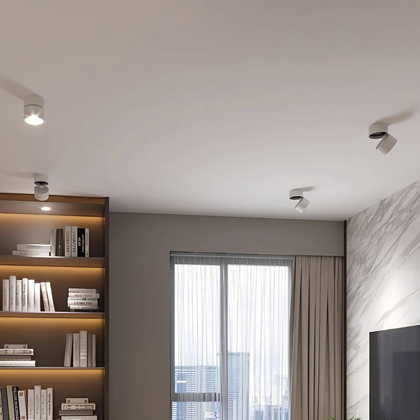 Linea | 360° Rotating Indoor Flush Ceiling Light