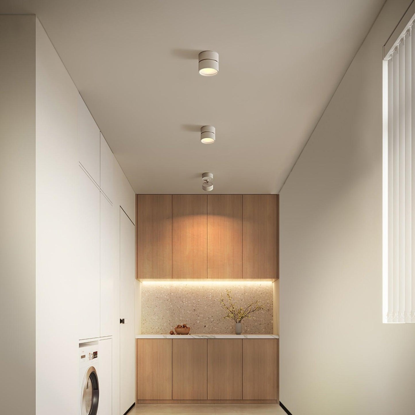 Linea | 360° Rotating Indoor Flush Ceiling Light
