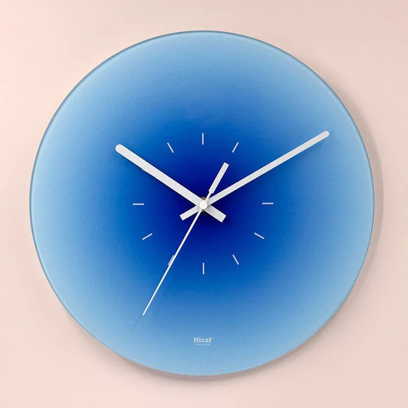 Lucienne | Sleek Contemporary Transparent Glass Wall Clock