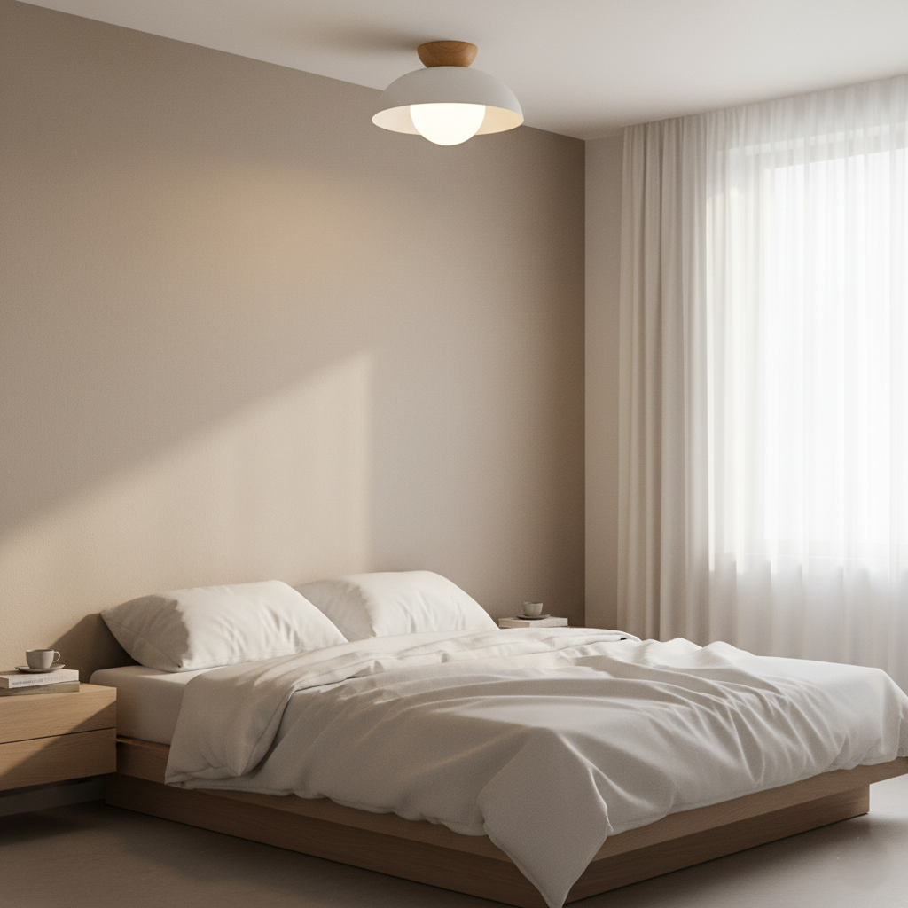 Elara | Scandinavian Iron Shade Ceiling Lamp