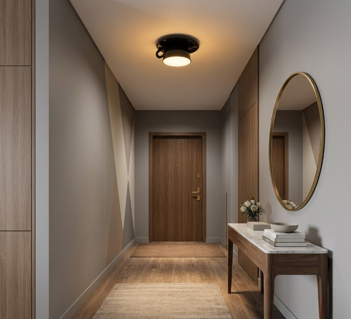 Keith | Modern Flush LED Coffee Cup Ceiling Light