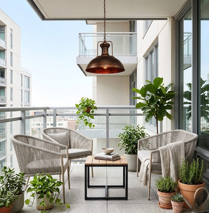Carol | Rustic Dome Adjustable Chain Pendant Light