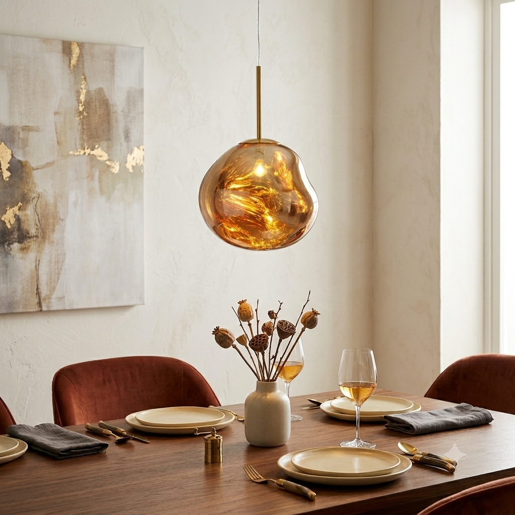 Jameson | Classic Pendant Light – Modern Acrylic Shade, Hardwired LED