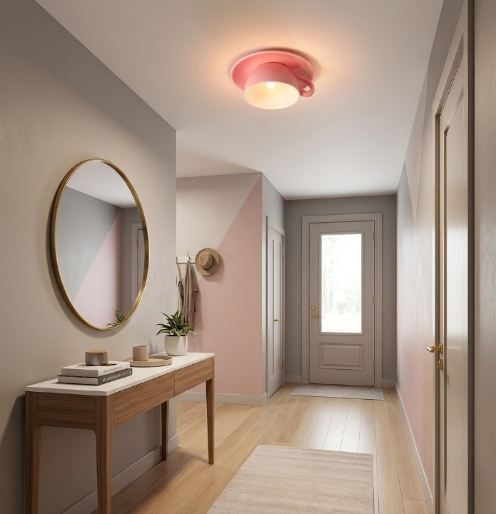 Keith | Modern Flush LED Coffee Cup Ceiling Light