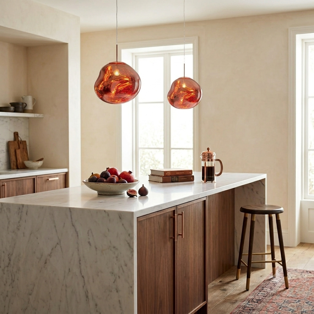 Jameson | Classic Pendant Light – Modern Acrylic Shade, Hardwired LED