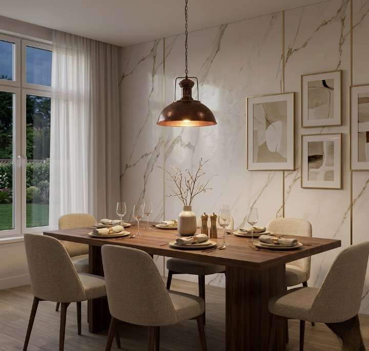Carol | Rustic Dome Adjustable Chain Pendant Light