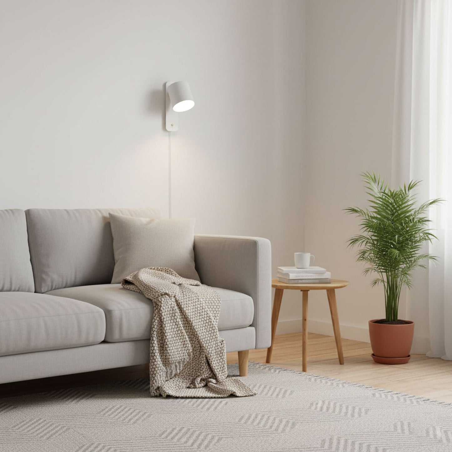 Vince | Directional Wall Lamp Plug-in Cylinder Bedside Reading