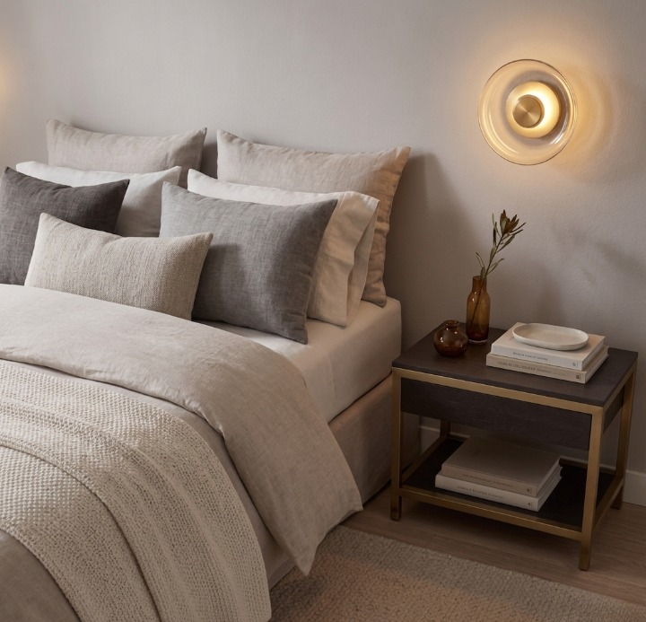 Ruben | Smokey LED Hardwired Warm Wall Light 