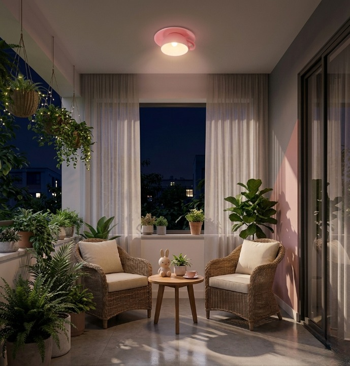 Keith | Modern Flush LED Coffee Cup Ceiling Light