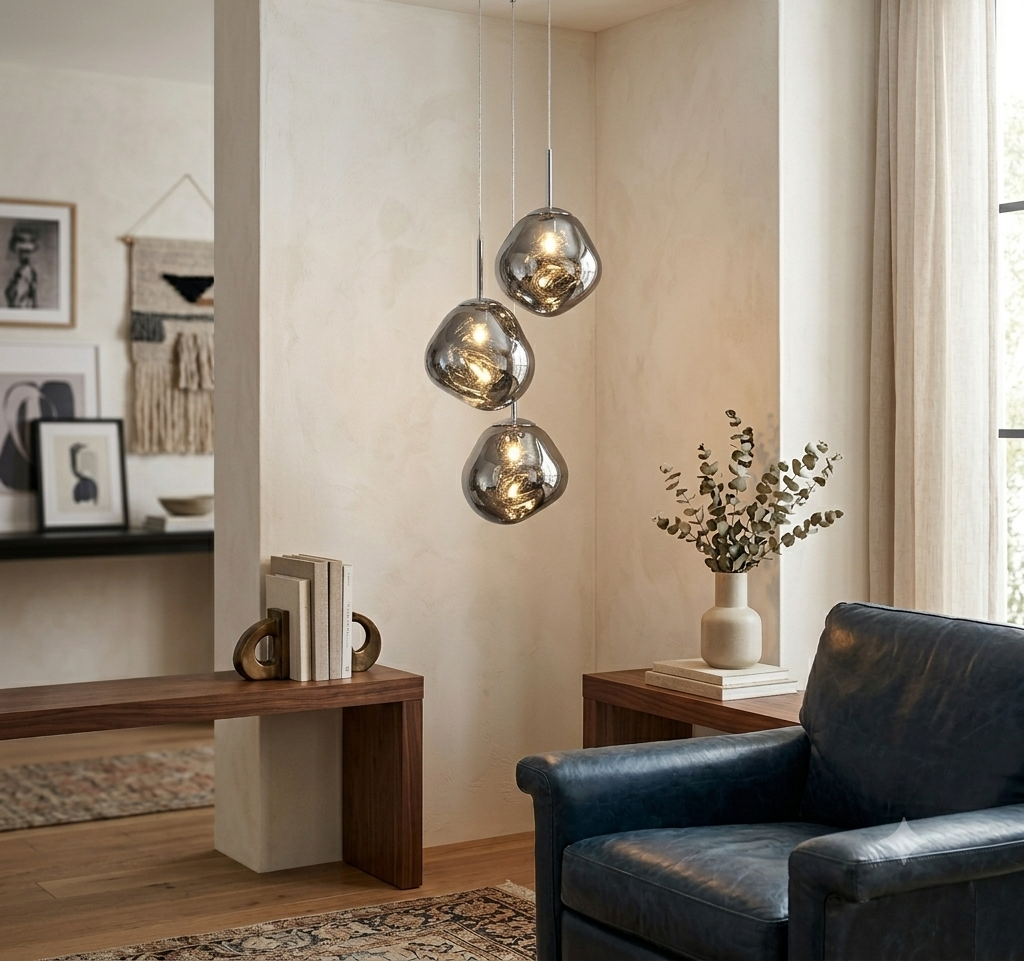 Jameson | Classic Pendant Light – Modern Acrylic Shade, Hardwired LED