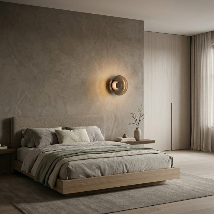 Ruben | Smokey LED Hardwired Warm Wall Light 