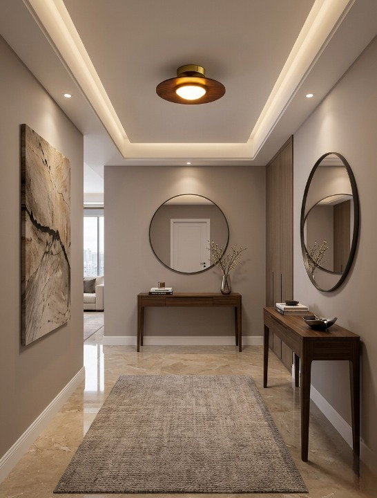 Gizel | Flush Acrylic LED Bedroom Kitchen Ceiling Light
