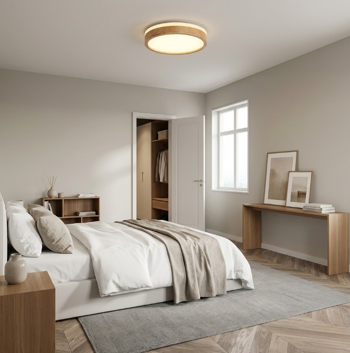Susie | Dimmable LED Flush Mount Remote Ceiling Light