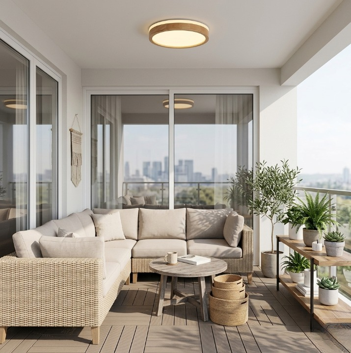 Susie | Dimmable LED Flush Mount Remote Ceiling Light