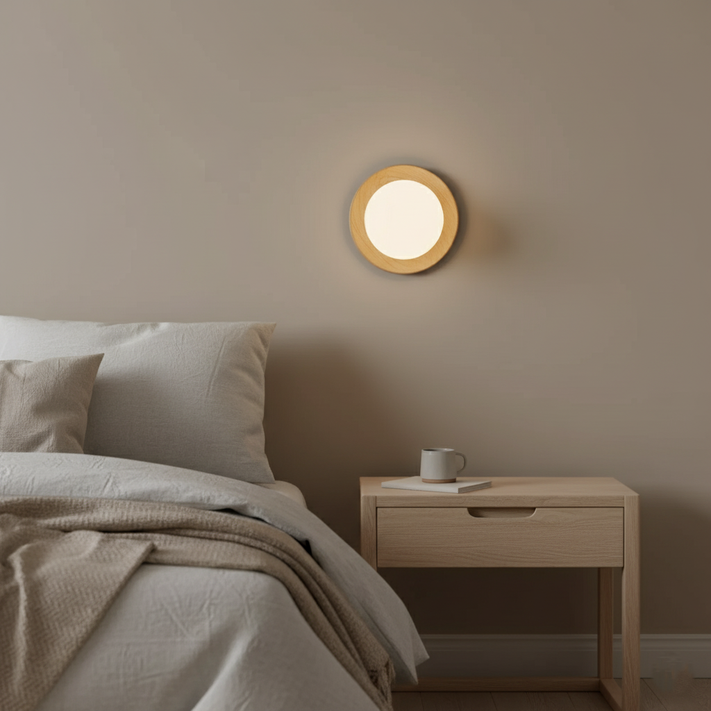 Elaar | Scandinavian Natural Wood LED Wall Light