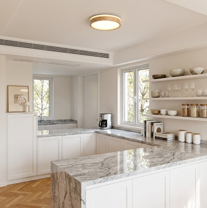 Susie | Dimmable LED Flush Mount Remote Ceiling Light
